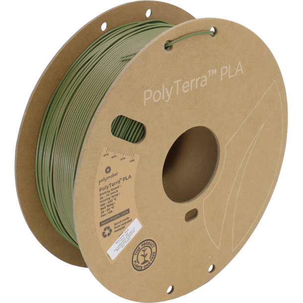 Polymaker PolyTerra PLA filament Dual Colour 1 kg, mrkegrn/brun