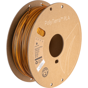 Polymaker PolyTerra PLA filament Dual Colour 1 kg, orange/sort