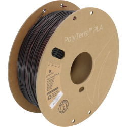 Polymaker PolyTerra PLA filament Dual Colour 1 kg, sort/rd