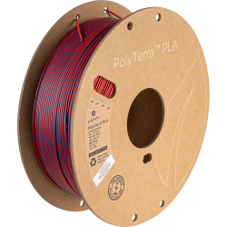 Polymaker PolyTerra PLA filament Dual Colour 1 kg, rd/mrkebl