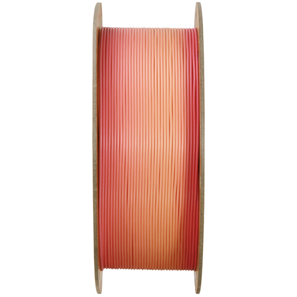 Polymaker PolyTerra Gradient PLA filament 1 kg, forr (pink-fersken)