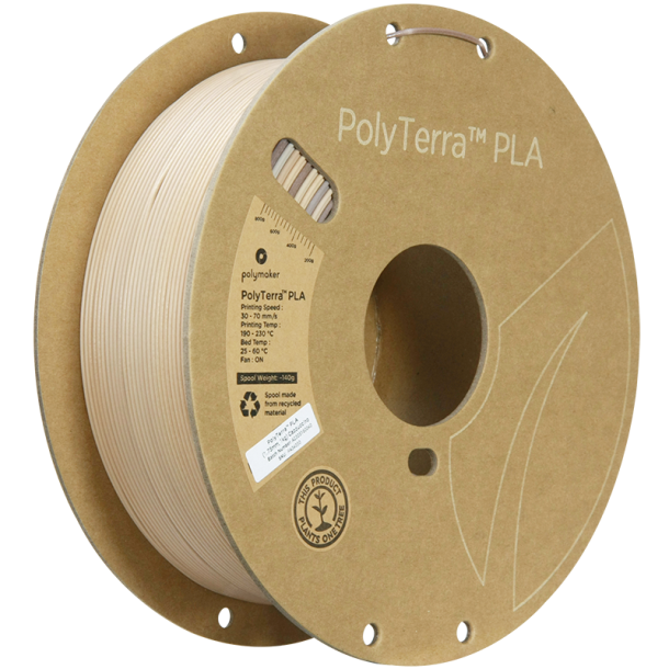 Polymaker PolyTerra Gradient PLA filament 1 kg, Cappuccino