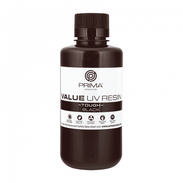 PrimaCreator Value UV/DLP tough resin 500 ml, sort