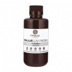 PrimaCreator Value UV/DLP tough resin 500 ml, hvid