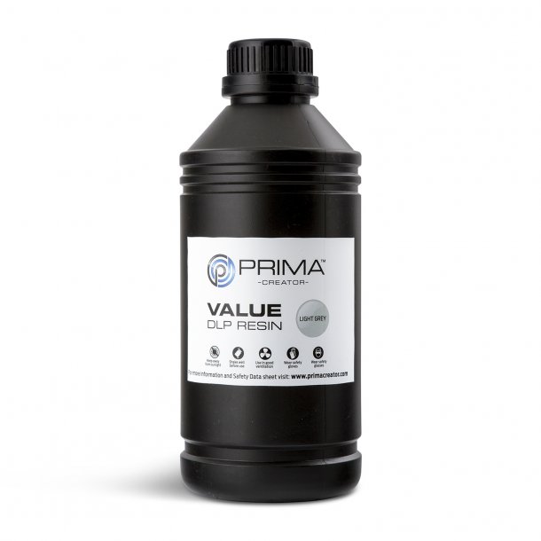 PrimaCreator Value UV/DLP resin 1000 ml, lysegr