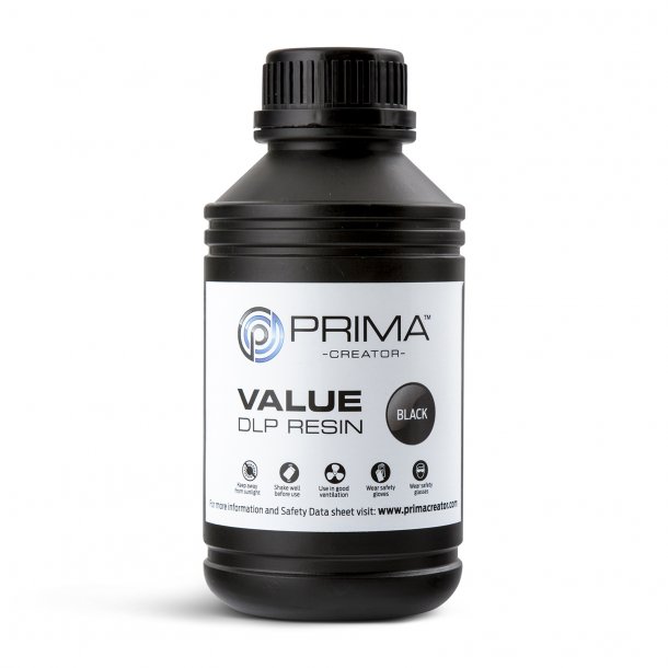 PrimaCreator Value UV/DLP resin 500 ml, sort