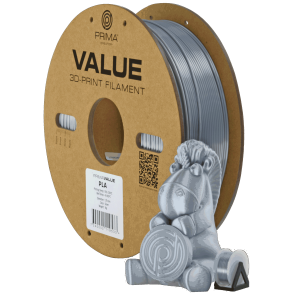 PrimaValue PLA+ filament 1 kg, slvfarvet