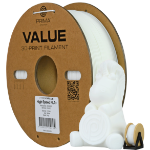 PrimaValue PLA+ highspeed filament 1 kg, hvid