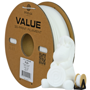 PrimaValue PLA+ filament 1 kg, hvid