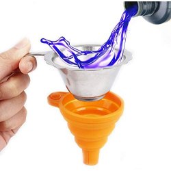 Tragt med filter til resin