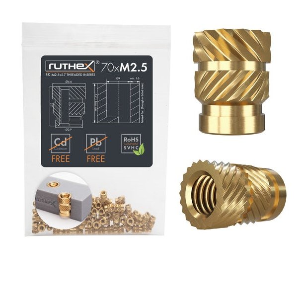 Ruthex gevindindsats, M2.5