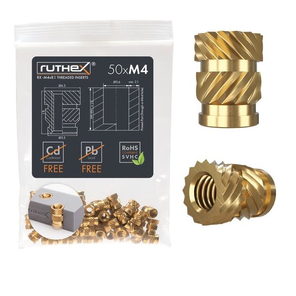 Ruthex gevindindsats, M4