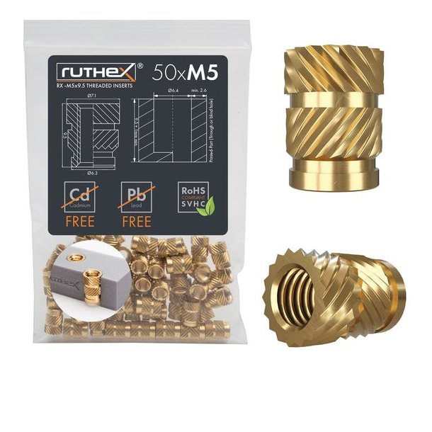 Ruthex gevindindsats, M5