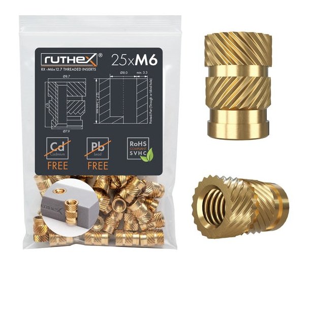 Ruthex gevindindsats, M6