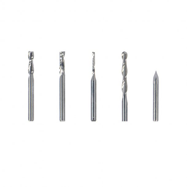 Ekstra CNC bits til Snapmaker, st med 5 stk.