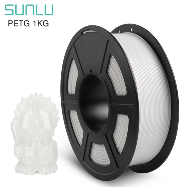 Sunlu PETG filament 1 kg, hvid