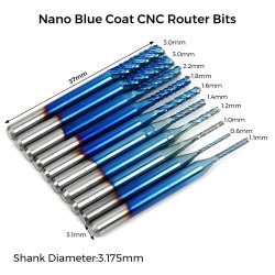TwoTrees CNC bits, st med 40 stk.
