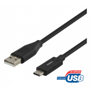 Tilslutningskabel USB-A -> USB-C, 2 meter