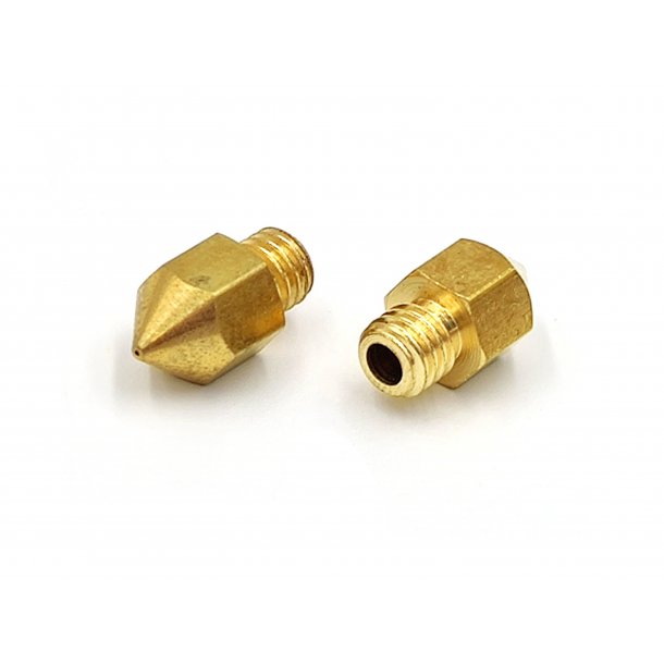 Wanhao Duplicator D10/D12 nozzle 0.4 mm i messing, 1 stk.