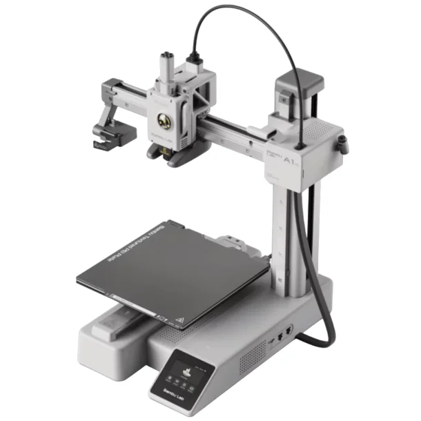 Bambu Lab A1 mini 3D printer, 180 x 180 x 180 mm.