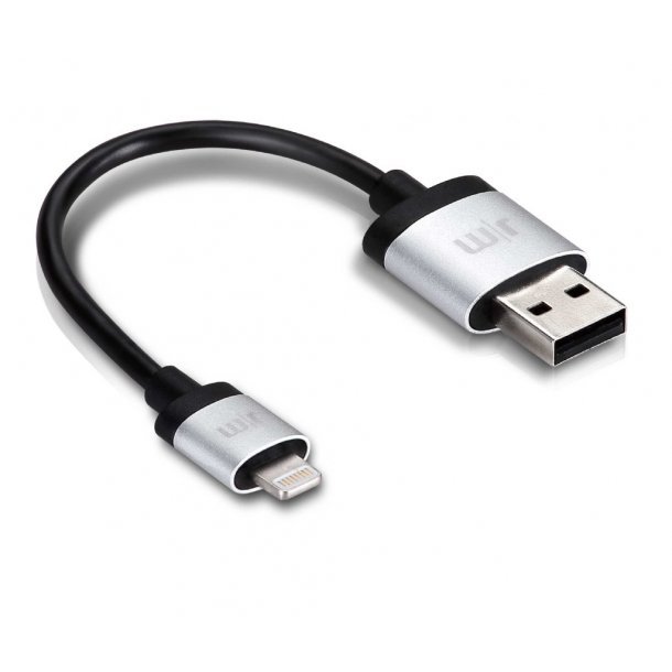 Just Mobile AluCable Mini Lightning ladekabel, 10 cm