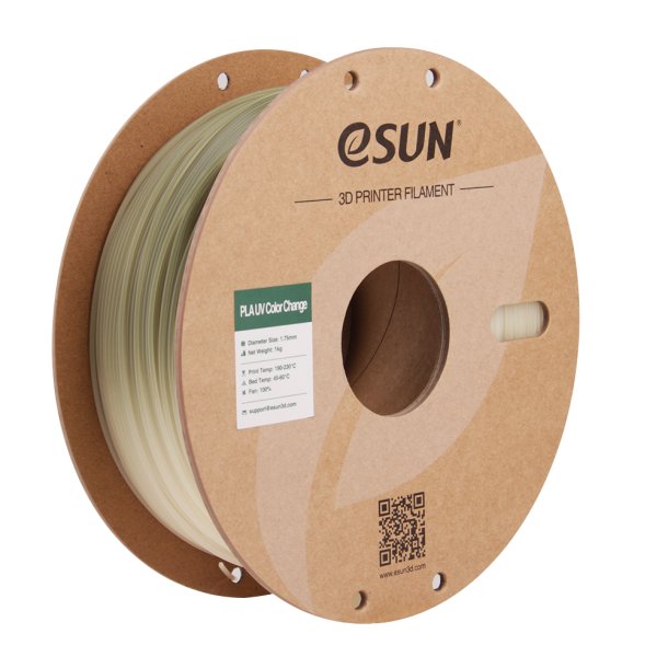 eSun PLA UV farveskiftende filament 1 kg, grn