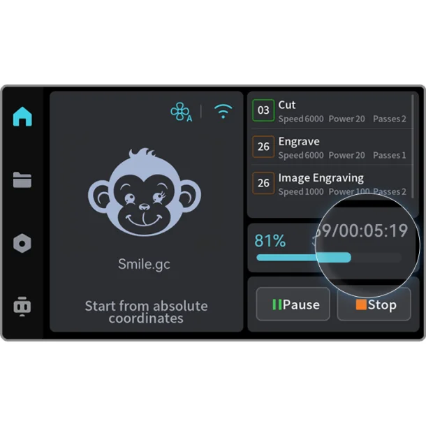 Creality Falcon A1 Pro 20W diode laserskrer med cover