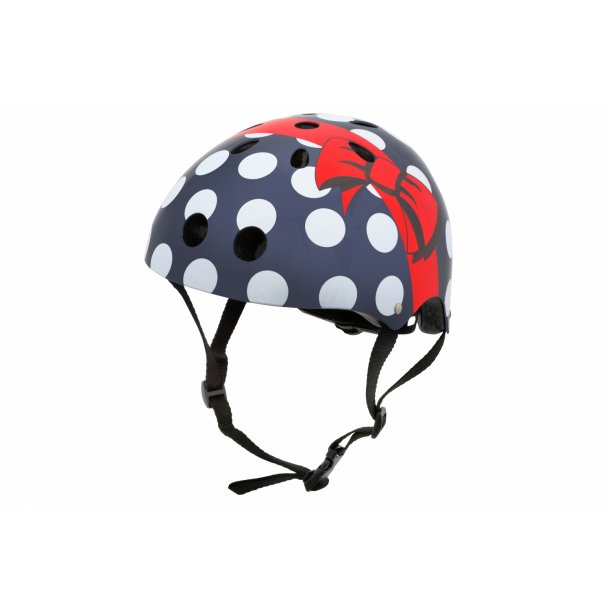Cykelhjelm til brn, polka prikker