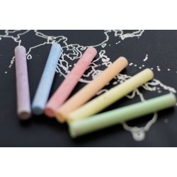 Kridttavle i vinyl med verdenskort