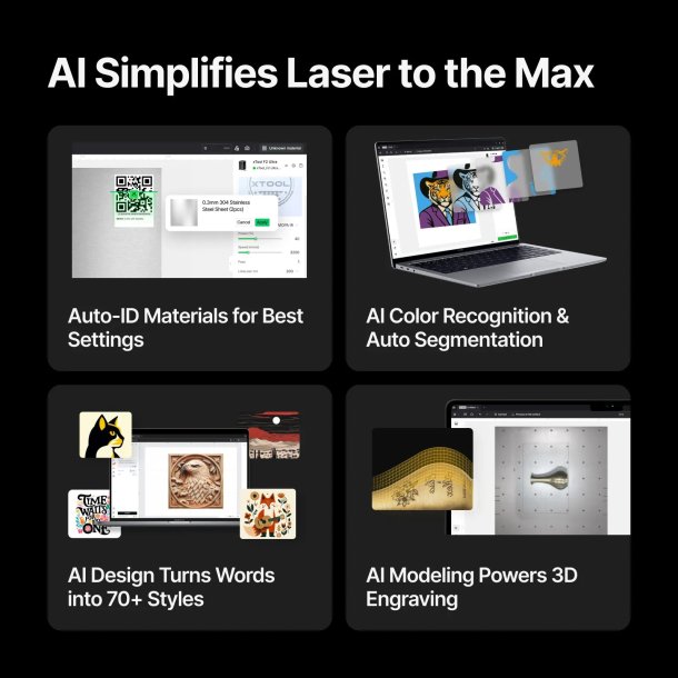 xTool F2 Ultra (single), 60W MOPA laserskrer