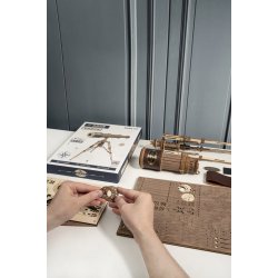 Mekanisk 3D byggest i tr, teleskop
