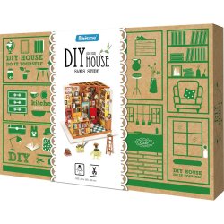 Miniaturevrelse byggest i tr med LED lys, Sam's Study