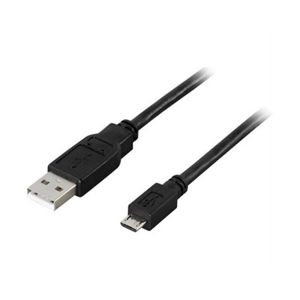 Tilslutningskabel USB-A -> MicroUSB, 1 meter