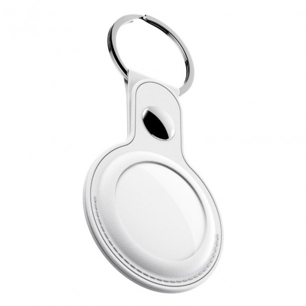 Nglering til Apple Airtag i hvid lder, 2-pack