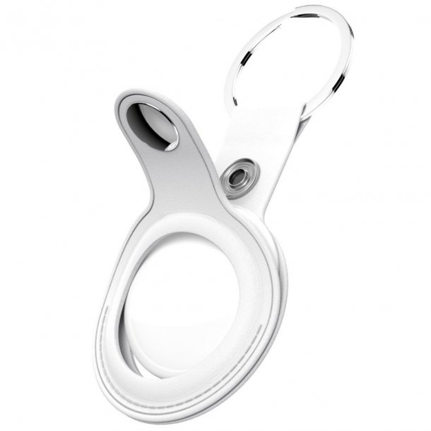 Nglering til Apple Airtag i hvid lder, 2-pack