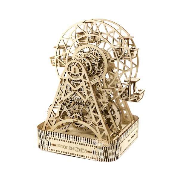 Mekanisk 3D byggest i tr, pariserhjul