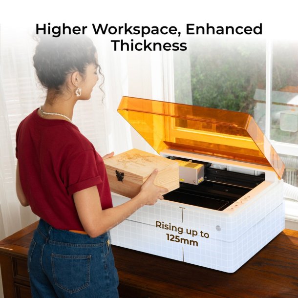 xTool M1 Ultra forhjningsbase med Honeycomb arbejdsplade