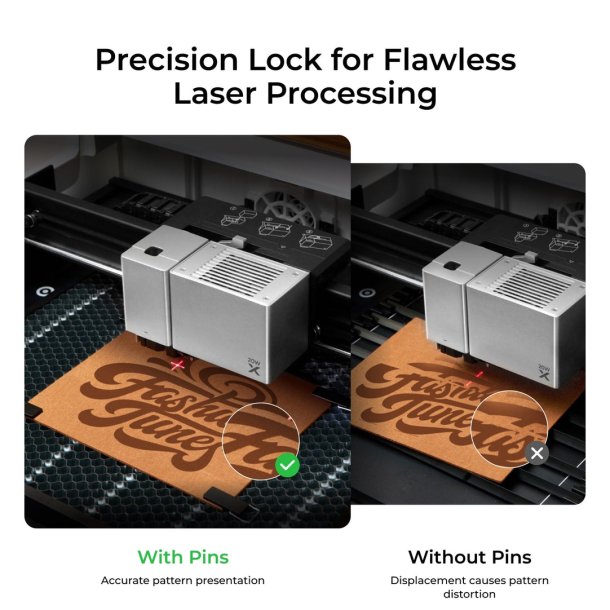 xTool M1 Ultra forhjningsbase med Honeycomb arbejdsplade