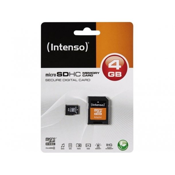 4 GB Intenso MicroSDHC Class 4