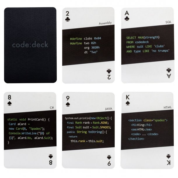 Kortspil med programmeringssprog