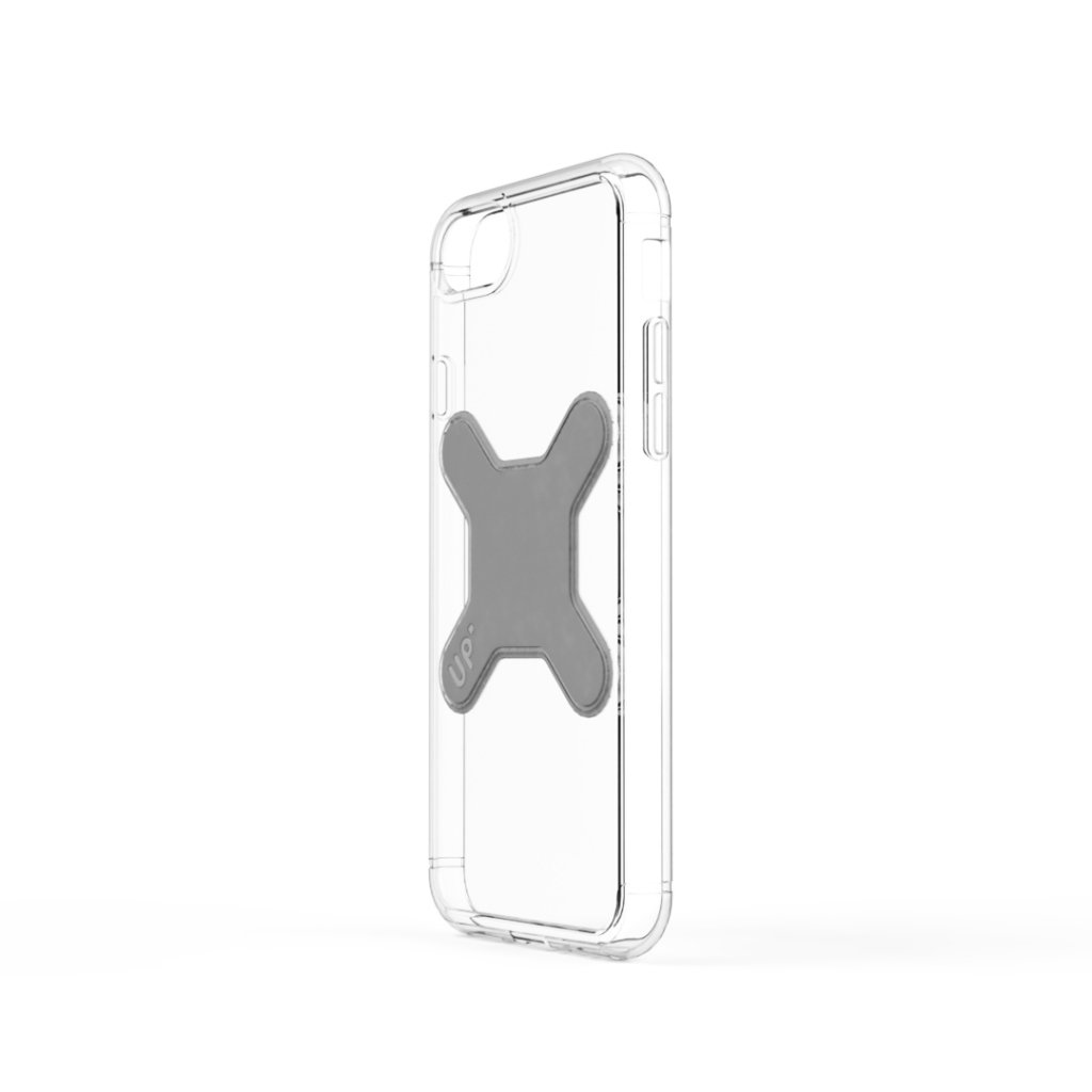 UP magnetisk cover til iPhone 8, transparent - Trådløs opladning -